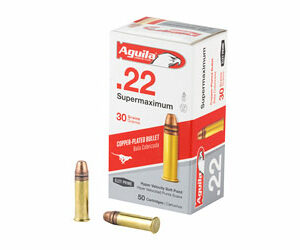 Aguila Supermax Ammunition 22LR 30gr SP 50rd
