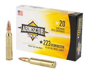 Armscor Ammunition 223 Remington 55gr FMJ 20rd