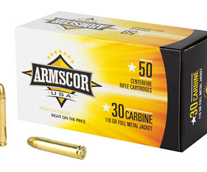 Armscor 30 Carbine 110gr FMJ Ammunition 50rd