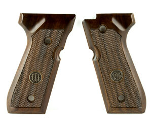 Beretta Grips for 92 96FS, Wood, Checkered