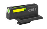 HIVIZ H3 Fiber Optic Front Sight for Ruger GP100, Green/White