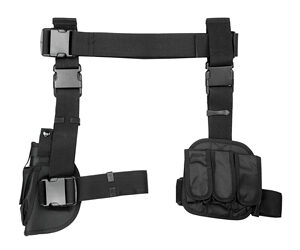 Ncstar Drop Leg Holster with Magazine Holder, Black