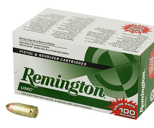 Remington UMC Ammunition 9mm 115gr FMJ 100rd