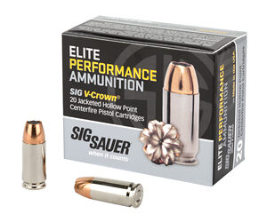 Sig Sauer 9mm 115gr Jacketed Hollow Points Ammunition 20rd