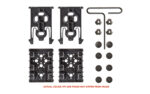 Safariland ELS-KIT1-2 Equipment Locking Kit Black