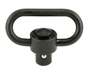 UTG BUTTON QD SLING SWIVEL 1.25" BLK