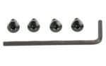 Wilson Hex Head Grip Screws, Set of 4 - Black