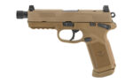 FN FNX-45 Tactical .45ACP 15rd FDE 5.3" Threaded Optic Ready