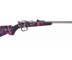 Henry Arms Mini Bolt Youth 22LR 16.25 Muddy Girl Stainless H005MG
