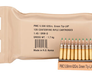 PMC X-TAC Ammunition 556 NATO 62gr LAP 20rd