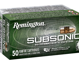 Remington Subsonic Ammunition 22LR 40gr HP 100rd