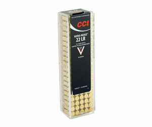 CCI Mini Mag Ammunition .22LR 40gr 100rd Copper Plated Round Nose 1235FPS