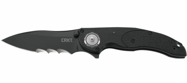 CRKT Linchpin Black Veff Serrations 3.73" 1.4116 PVD Folding Knife