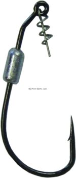Owner 5132W-013 Twistlock Weighted Bass Hook with Centering-Pin Spring