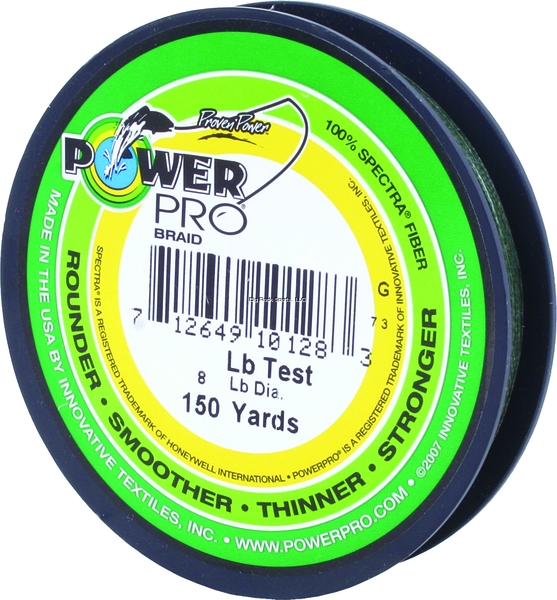 150 Yards White Power Pro 21100100150W Spectra Braided Fishing Line 10 lb 