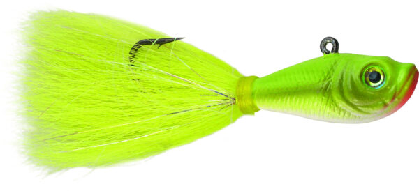 Spro SBTJCC-1/4 Prime Bucktail Jig 1/4oz, 2/0 Hook, Crazy Chartreuse