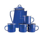 Stansport 11230 Enamel 8 Cup Coffee Pot With Percolator And 4 12 Ounce