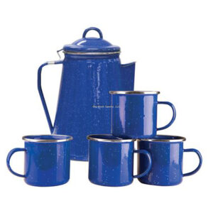 Stansport 11230 Enamel 8 Cup Coffee Pot With Percolator And 4 12 Ounce