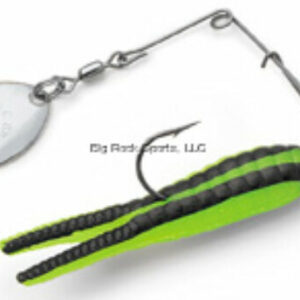 Johnson BSVP1/4-BCO Beetle Spin Jig 2", 1/4oz, Black/Chartreuse/Orange