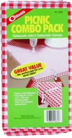 Coghlans 0660 Picnic Combo Pack Tablecloths & Clamps