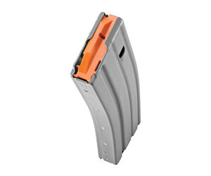 Duramag AR-15 Magazine 5.56 30rd Aluminum Gray Orange Follower