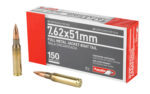 Aguila 762 NATO 150gr FMJ BT Brass Ammunition 20rd