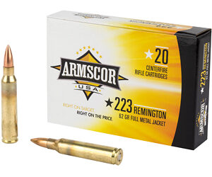 Armscor Ammunition 223 Remington 62gr FMJ 20rd