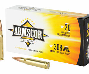 Armscor Ammunition 308 Winchester 147gr FMJ 20rd