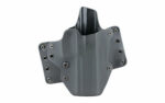 Black Painted Leather Wing Holster for SIG P320, Right Hand, Black