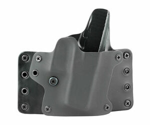 Black Paint Leather Wing Holster for Glock 43 Right Hand Black