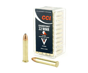 CCI GamePoint Ammunition 22WMR 40gr JSP 50rd