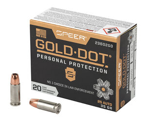 SPR GOLD DOT 25ACP 35GR HP 20/200