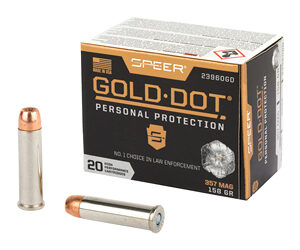 Speer Gold Dot Ammunition 357mag 158gr HP 20rd