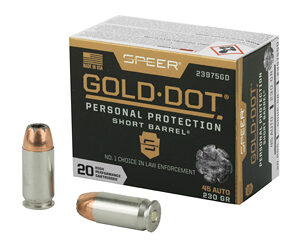 Speer Gold Dot Ammunition 45ACP 230gr HP SB 20rd