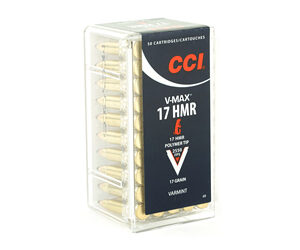 CCI Ammunition .17 HMR 17gr V-MAX 50rd