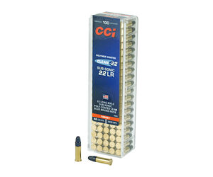 CCI Ammunition Clean-22 .22LR 40gr Blue 100rd