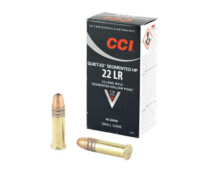 CCI Quiet Segmented 22LR 40gr HP Ammunition 50rd