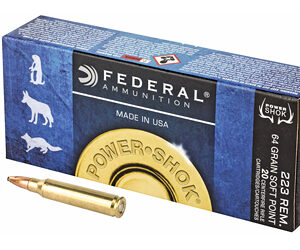 Federal Powershock .223Rem 64GR Soft Point 20rd