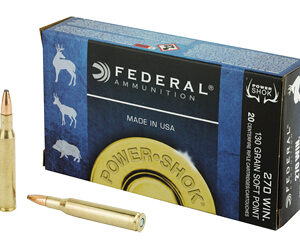 Federal Power-Shok Ammunition 270 Win 130gr SP 20rd