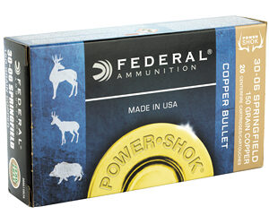 Federal PowerShok Ammunition 30-06 150gr CPR 20rd