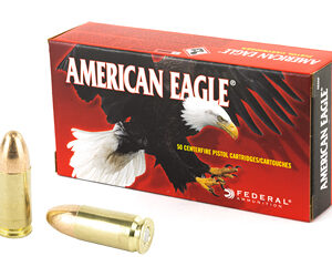 Federal American Eagle Ammunition 9mm 124gr 50rd FMJ