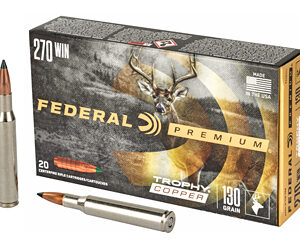 Federal Premium 270 Win 130gr Trophy Copper Ammunition 20rd