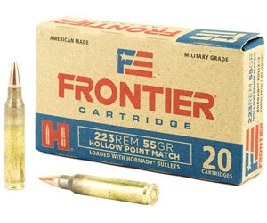 Frontier Ammunition 223 Rem 55gr HP Match 20rd