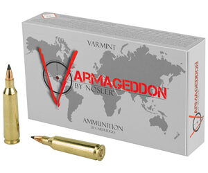 Nosler Varmageddon Ammunition 22-250 55gr Flat Base Tipped 20rd