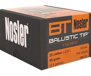 NOSLER 22 CAL 55GR 100CT