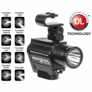 Nightstick Helmet Mounted Dual Light Flashlight with Mount