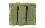 NcSTAR VISM Triple Pistol Magazine Pouch Green