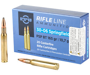 PPU 30-06 PSP Ammunition 165gr 20rd