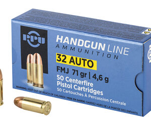 PPU 32 ACP Ammunition 71gr FMJ 50rd