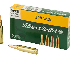 Sellier & Bellot Ammunition .308 Winchester 150gr Soft Point 20rd